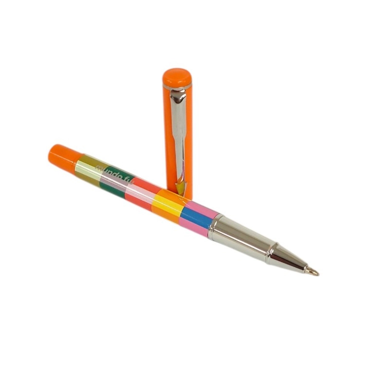Boligrafo FW ColorBlock Naranja Con Tapa y Estuche Art.201422